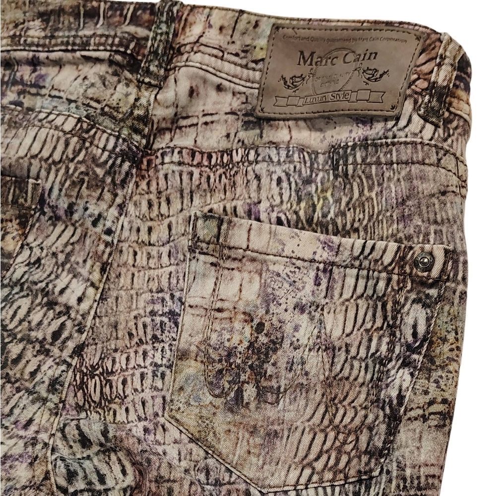 Marc Cain Multicolor Snake Print Skinny Jeans Pants Sz 8 - Picture 15 of 16